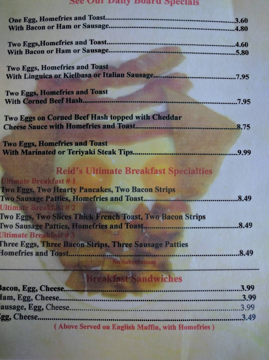 Reids Ultimate Breakfast | restaurant | 2021 Main St, Brockton, MA 02301, USA | 5085884960 OR +1 508-588-4960