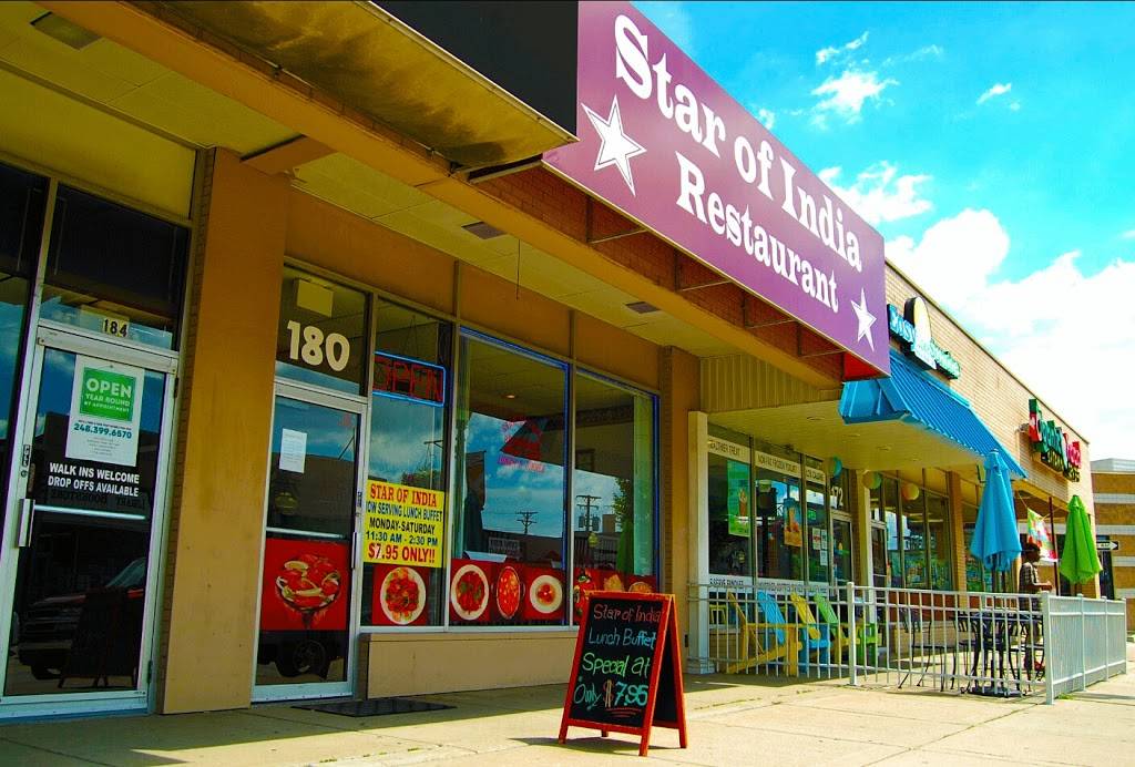 Star Of India | restaurant | 180 W Nine Mile Rd, Ferndale, MI 48220, USA | 2485465996 OR +1 248-546-5996