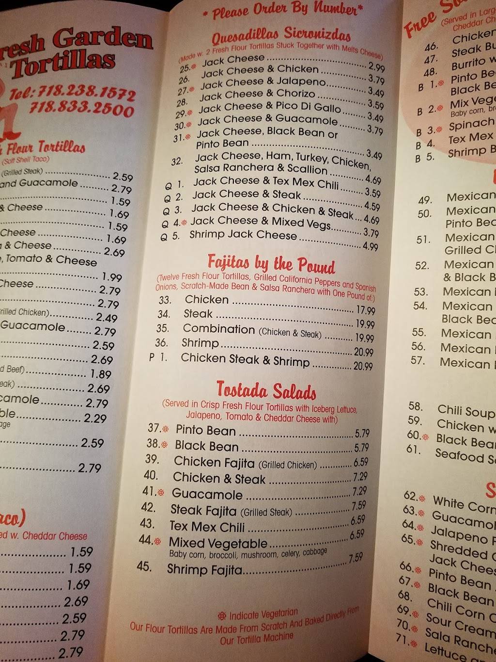 Garden Tortilla & Chinese Express | restaurant | 7120 13th Ave, Brooklyn, NY 11228, USA | 7188332500 OR +1 718-833-2500