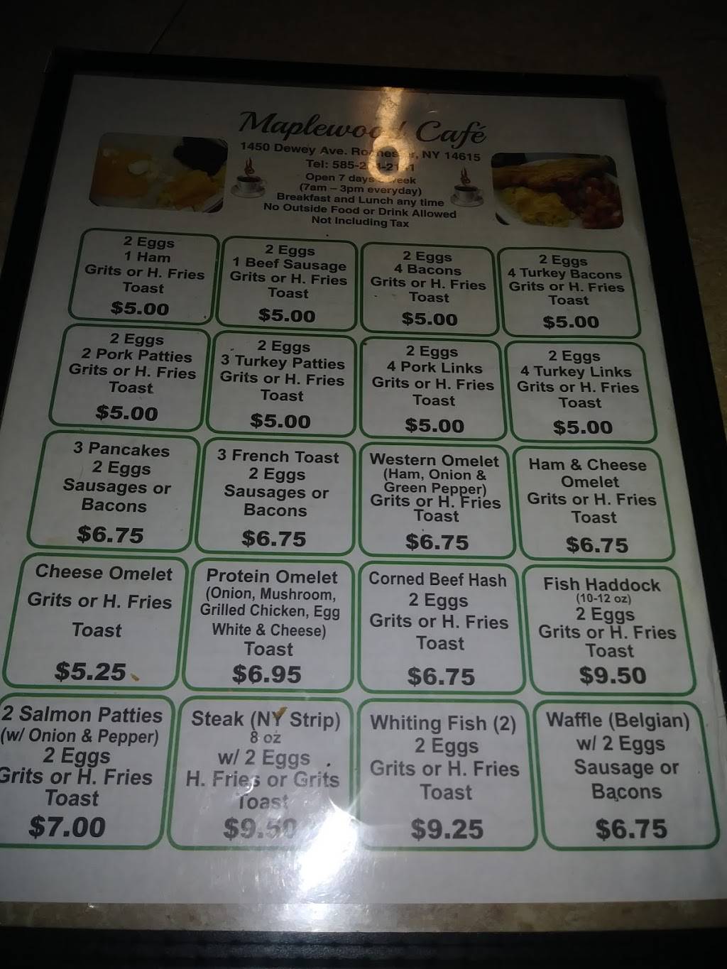 Maplewood Cafe | cafe | 1450 Dewey Ave, Rochester, NY 14615, USA | 5852542141 OR +1 585-254-2141