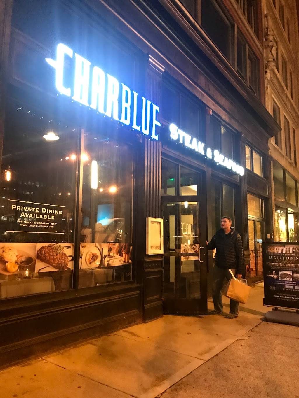 CharBlue Steak & Seafood | restaurant | 14 E Washington St, Indianapolis, IN 46204, USA | 3179867883 OR +1 317-986-7883