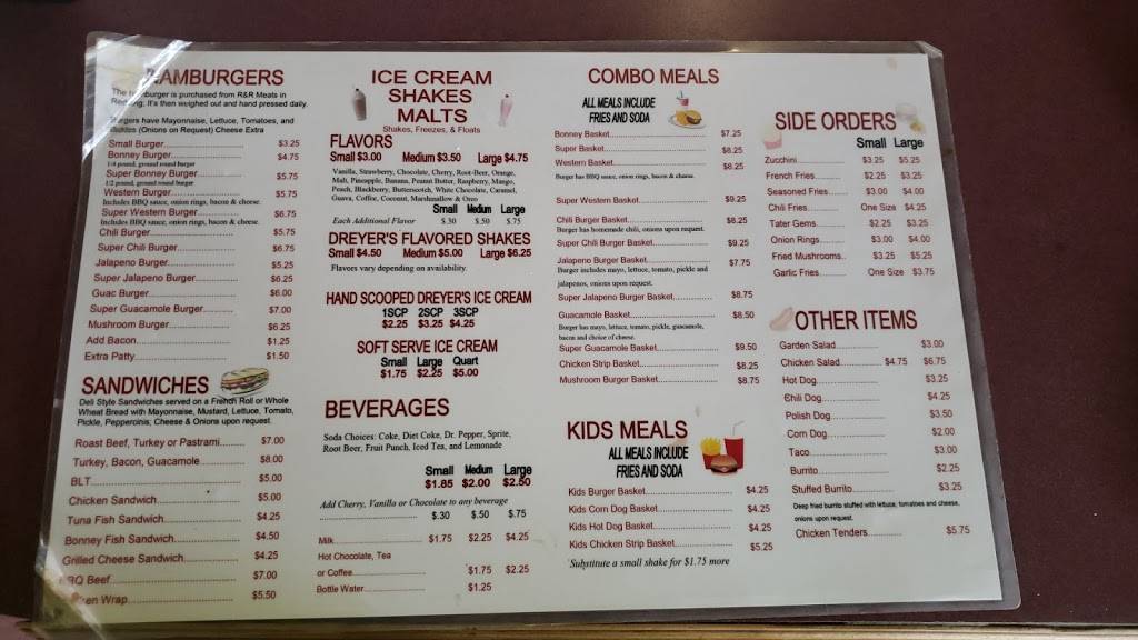 Bonneys Burgers | restaurant | 17415 Palm Ave, Anderson, CA 96007, USA | 5303572011 OR +1 530-357-2011