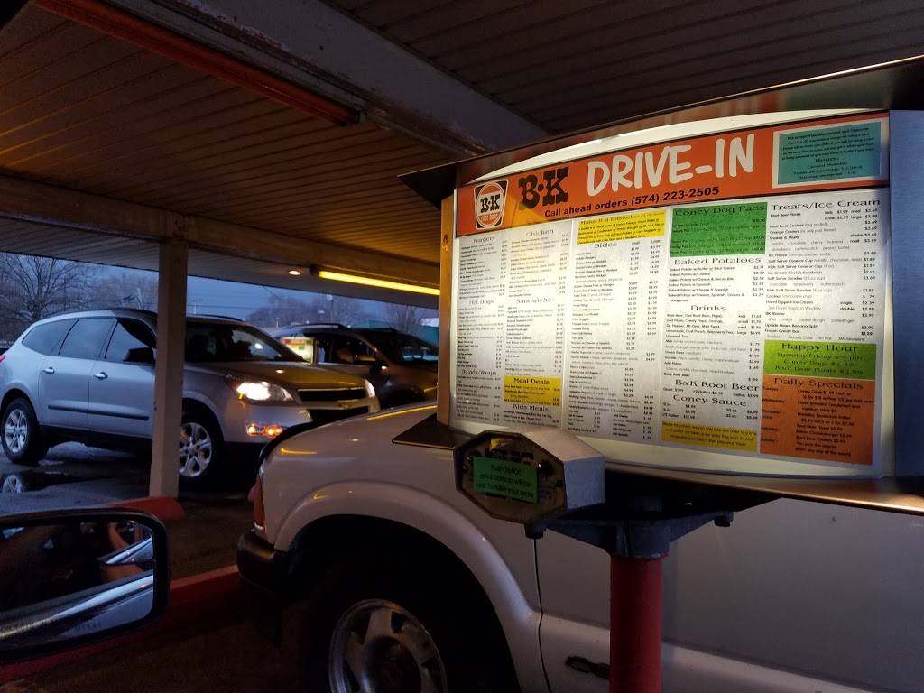B&K Drive-In | restaurant | 1201 E 9th St, Rochester, IN 46975, USA | 5742232505 OR +1 574-223-2505