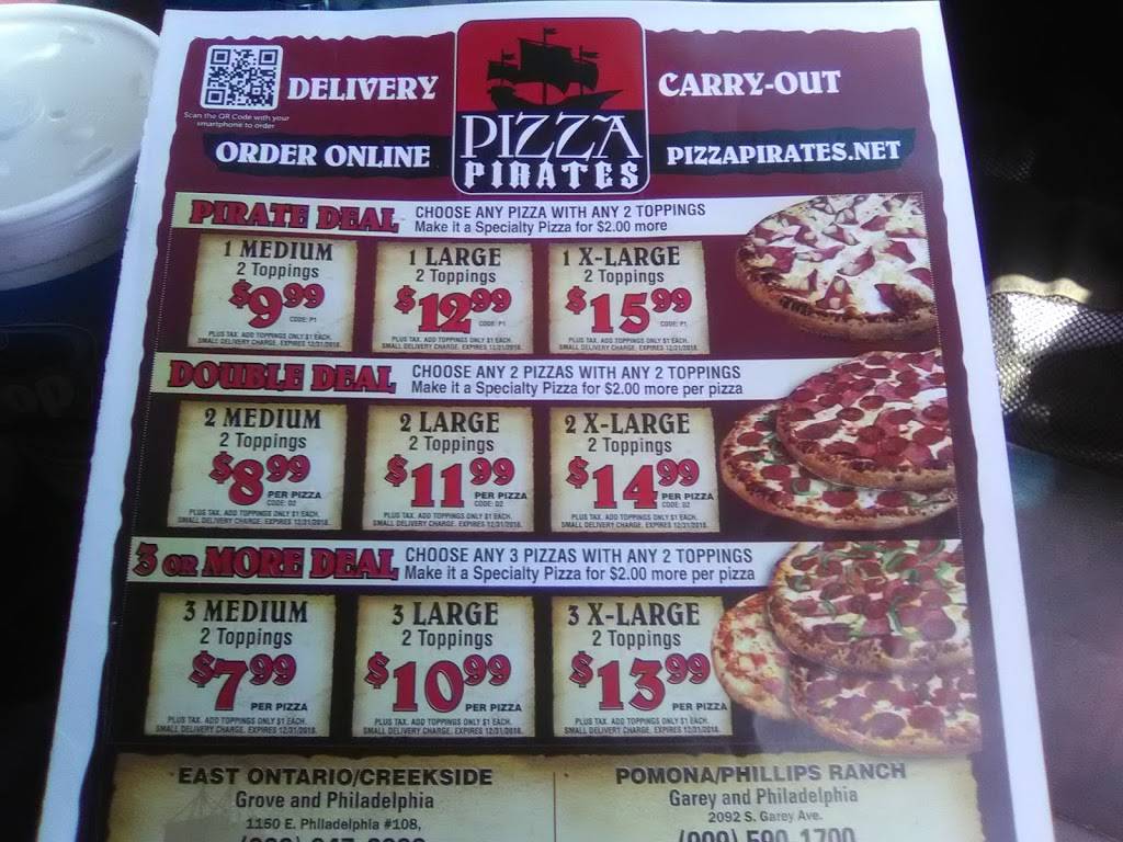 Pizza Pirates | meal delivery | 10255 Mission Boulevard, Riverside, CA 92509, USA | 9513603832 OR +1 951-360-3832