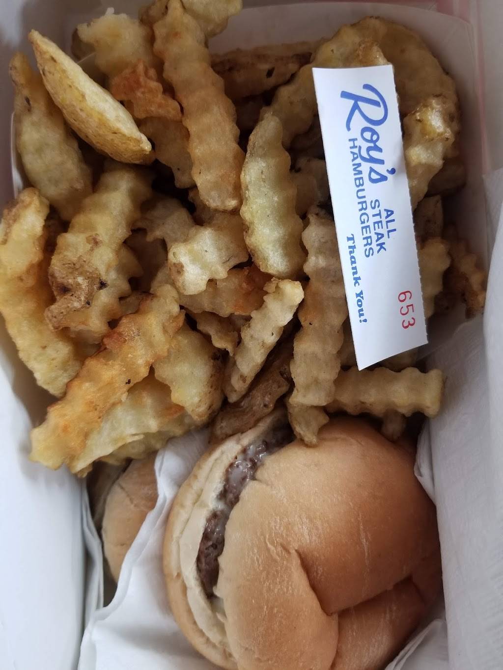 Roys All Steak Hamburgers | restaurant | 5 Washington St N, Auburn, ME 04210, USA | 2077834304 OR +1 207-783-4304