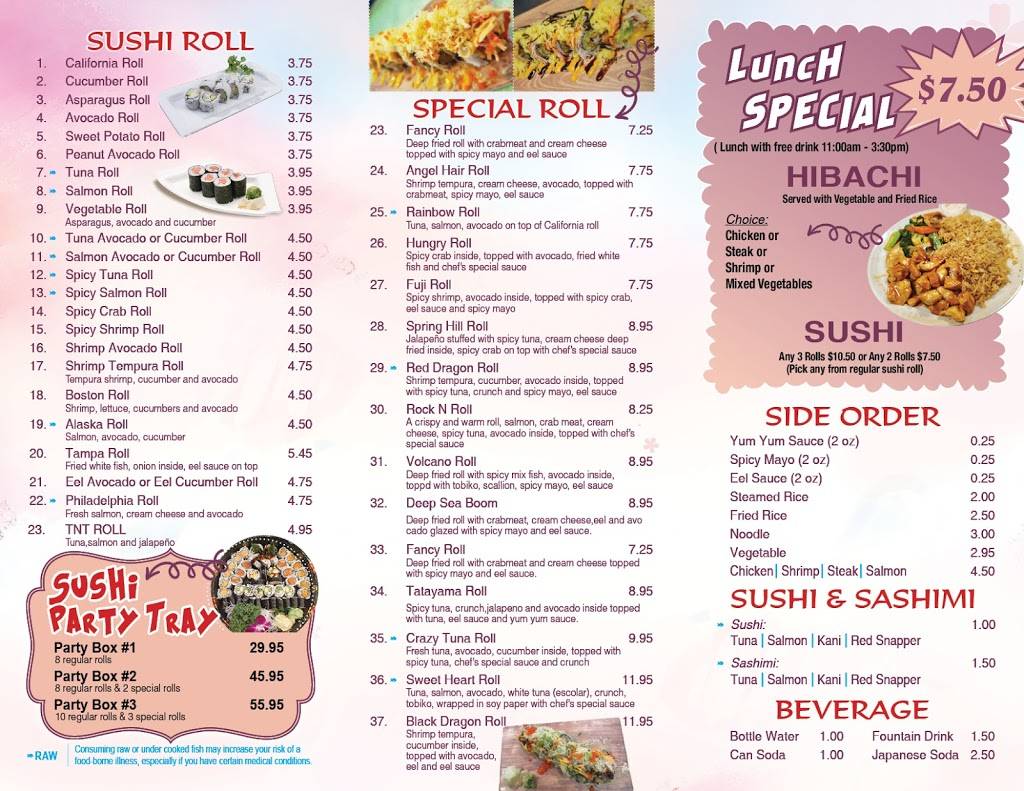 Fuji Habachi Express | restaurant | 1515 Bartow Rd, Lakeland, FL 33801, USA | 8635105222 OR +1 863-510-5222