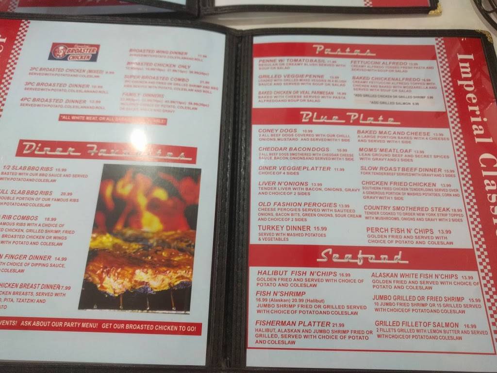 Imperial Diner LaSalle | restaurant | 6188 Malden Rd, Windsor, ON N9H 1T1, Canada | 5197347373 OR +1 519-734-7373