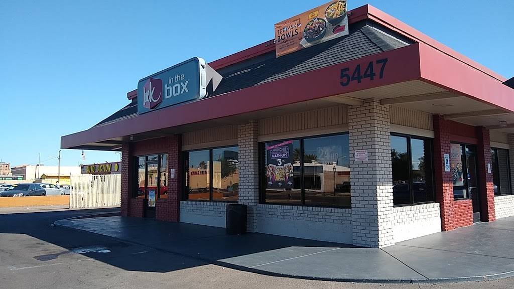 Jack in the Box | restaurant | 5447 W Glendale Ave, Glendale, AZ 85301, USA | 6239319516 OR +1 623-931-9516