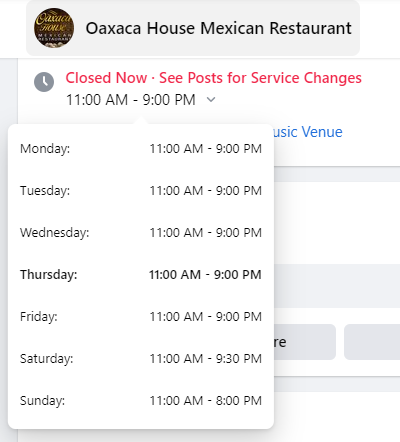 Oaxaca House Mexican Restaurant | restaurant | 8045 Hillsboro Hwy, Hillsboro, TN 37342, USA | 9313155025 OR +1 931-315-5025