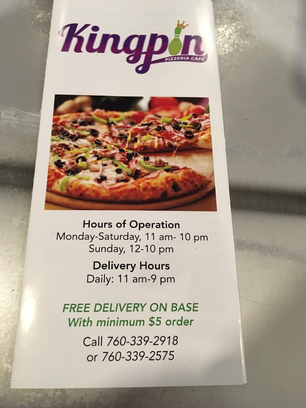 Desert Lanes & Kingpin Pizzeria Cafe | meal delivery | El Centro, CA 92243, USA | 7603392918 OR +1 760-339-2918