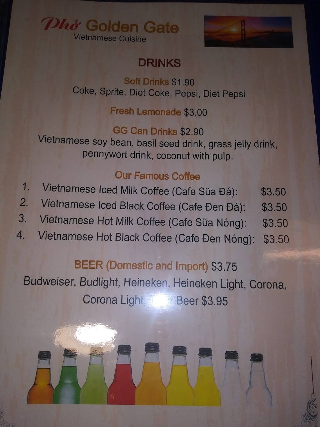 Pho Golden Gate | restaurant | 2751 S Chickasaw Trail, Orlando, FL 32829, USA | 4076017043 OR +1 407-601-7043