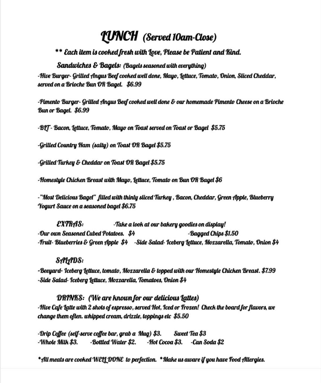 Hive Cafe | restaurant | 390 Market St, New Castle, VA 24127, USA | 5408645037 OR +1 540-864-5037