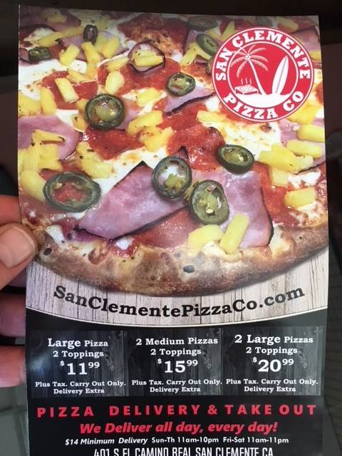 San Clemente Pizza Co | restaurant | 401 S El Camino Real, San Clemente, CA 92672, USA | 9493612130 OR +1 949-361-2130