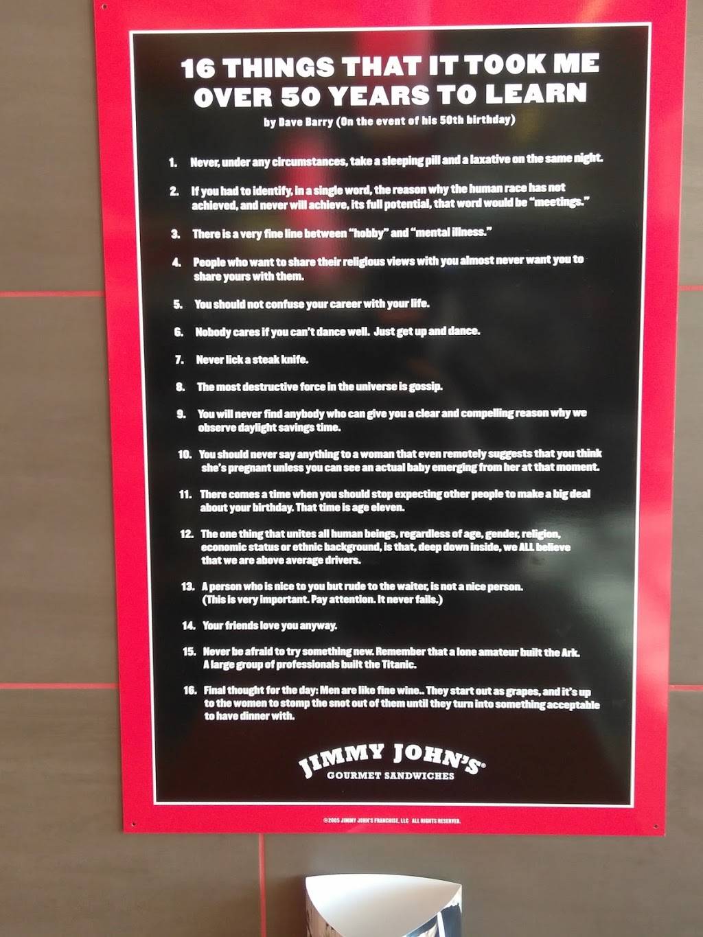 Jimmy Johns | meal delivery | 9347 Gravois Rd, St. Louis, MO 63123, USA | 3148999966 OR +1 314-899-9966