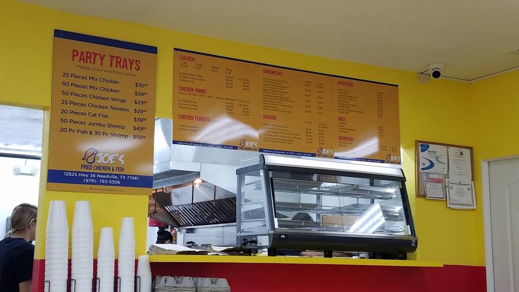 Joes Fried Chicken & Fish | restaurant | 12825 TX-36, Needville, TX 77461, USA | 9797935306 OR +1 979-793-5306