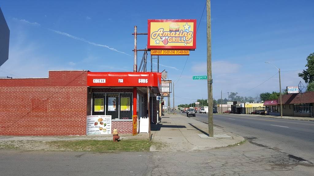 Amazing Grill | restaurant | 17044 W Warren Ave, Detroit, MI 48228, USA | 3135513140 OR +1 313-551-3140