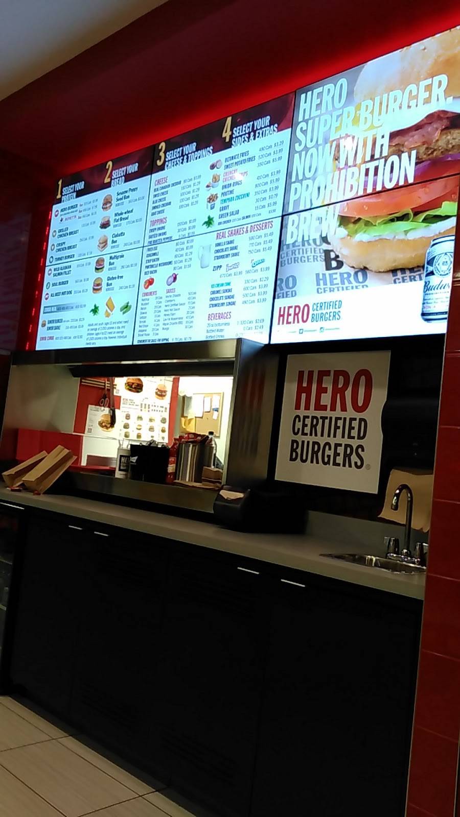 Hero Certified Burgers | restaurant | 3737 Major MacKenzie Dr W #105c, Woodbridge, ON L4H 0A2, Canada | 9053037144 OR +1 905-303-7144