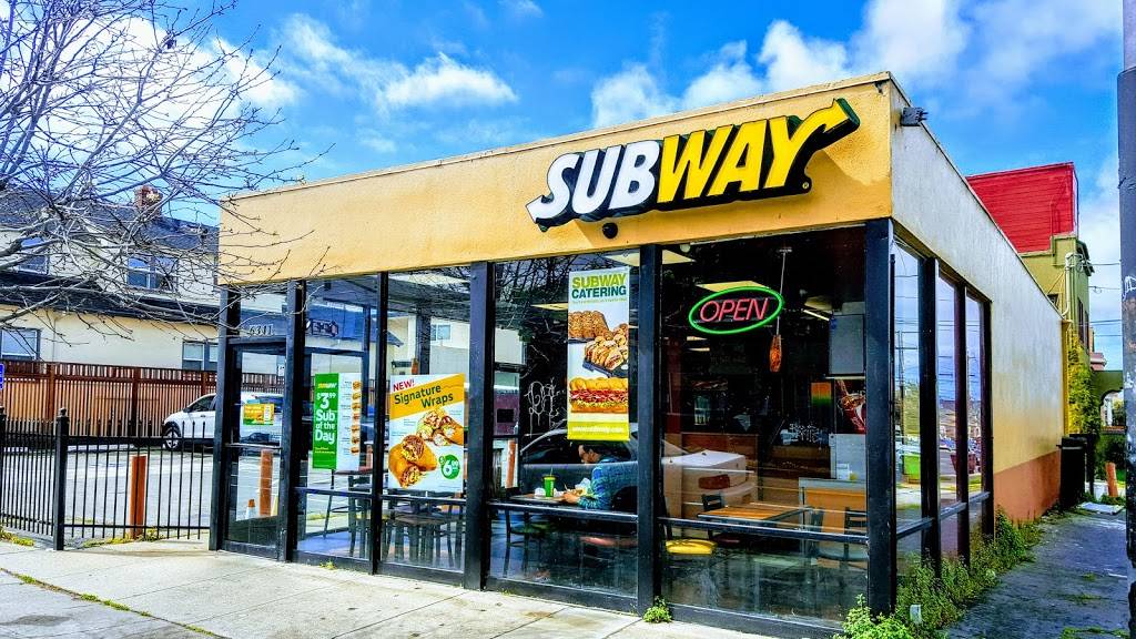Subway Restaurants | restaurant | 6341 Shattuck Ave, Oakland, CA 94609, USA | 5105971910 OR +1 510-597-1910