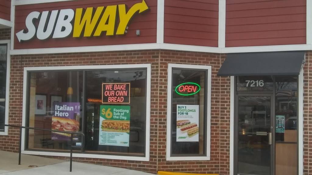 Subway Restaurants | restaurant | 7216 Muncaster Mill Rd, Derwood, MD 20855, USA | 3019778560 OR +1 301-977-8560
