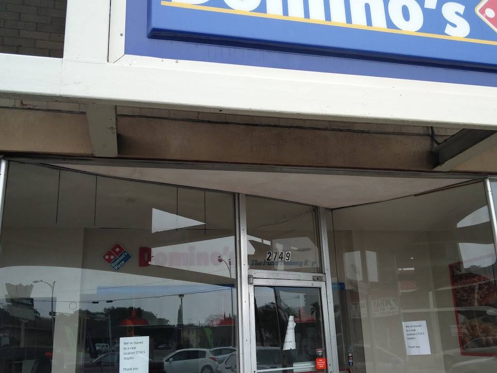 Dominos Pizza | meal delivery | 2714 S Staples St, Corpus Christi, TX 78404, USA | 3618539800 OR +1 361-853-9800