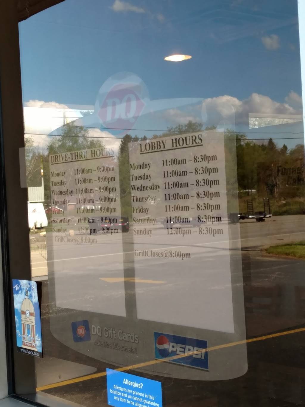 Dairy Queen | restaurant | 568 S Erie St, Mercer, PA 16137, USA | 7246625801 OR +1 724-662-5801