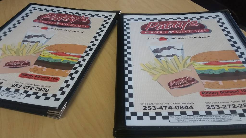 Pattys Burgers | restaurant | 5615 S Tacoma Way, Tacoma, WA 98409, USA | 2534740844 OR +1 253-474-0844