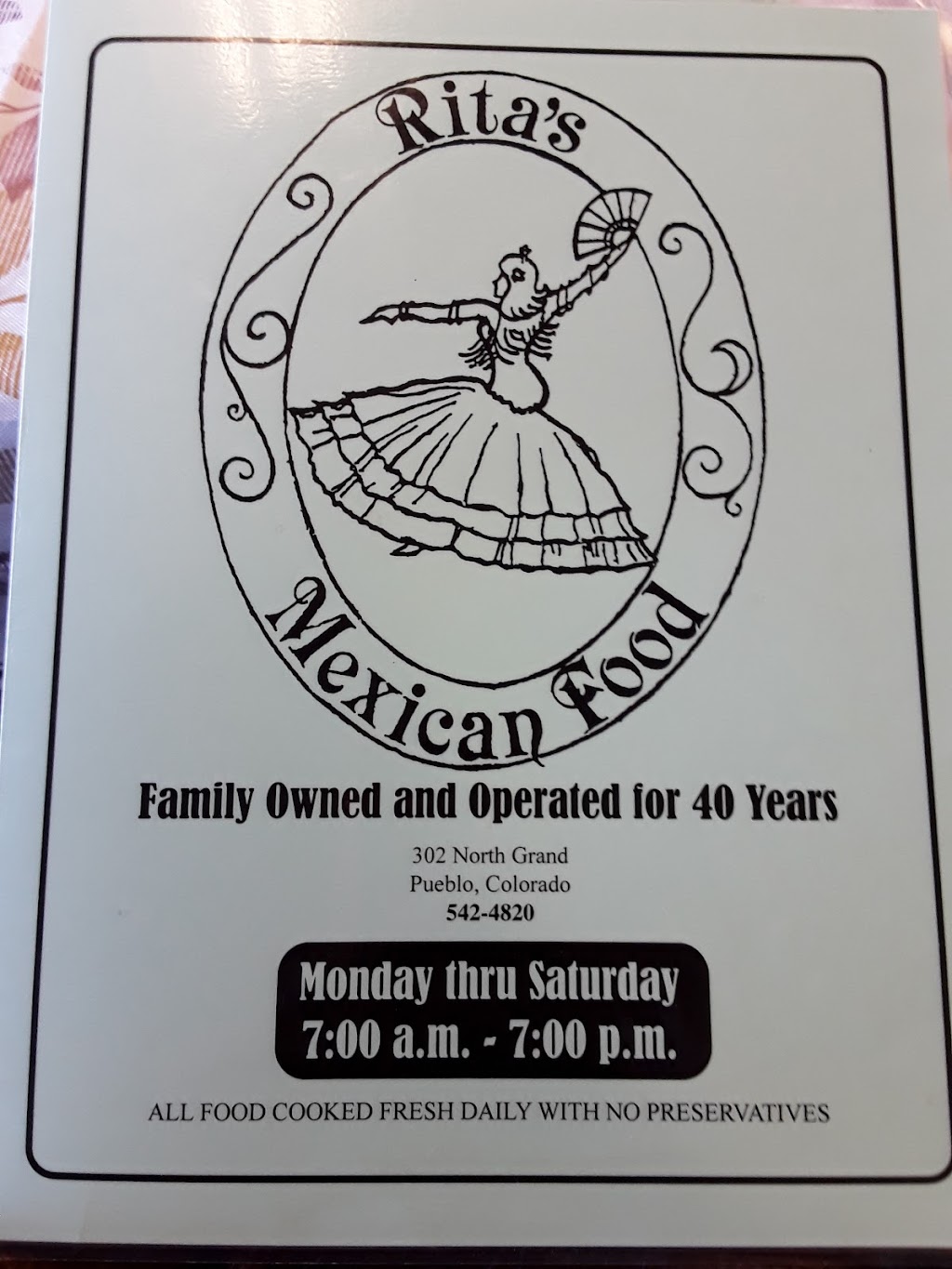 Ritas Mexican Food | restaurant | 302 N Grand Ave, Pueblo, CO 81003, USA | 7195424820 OR +1 719-542-4820