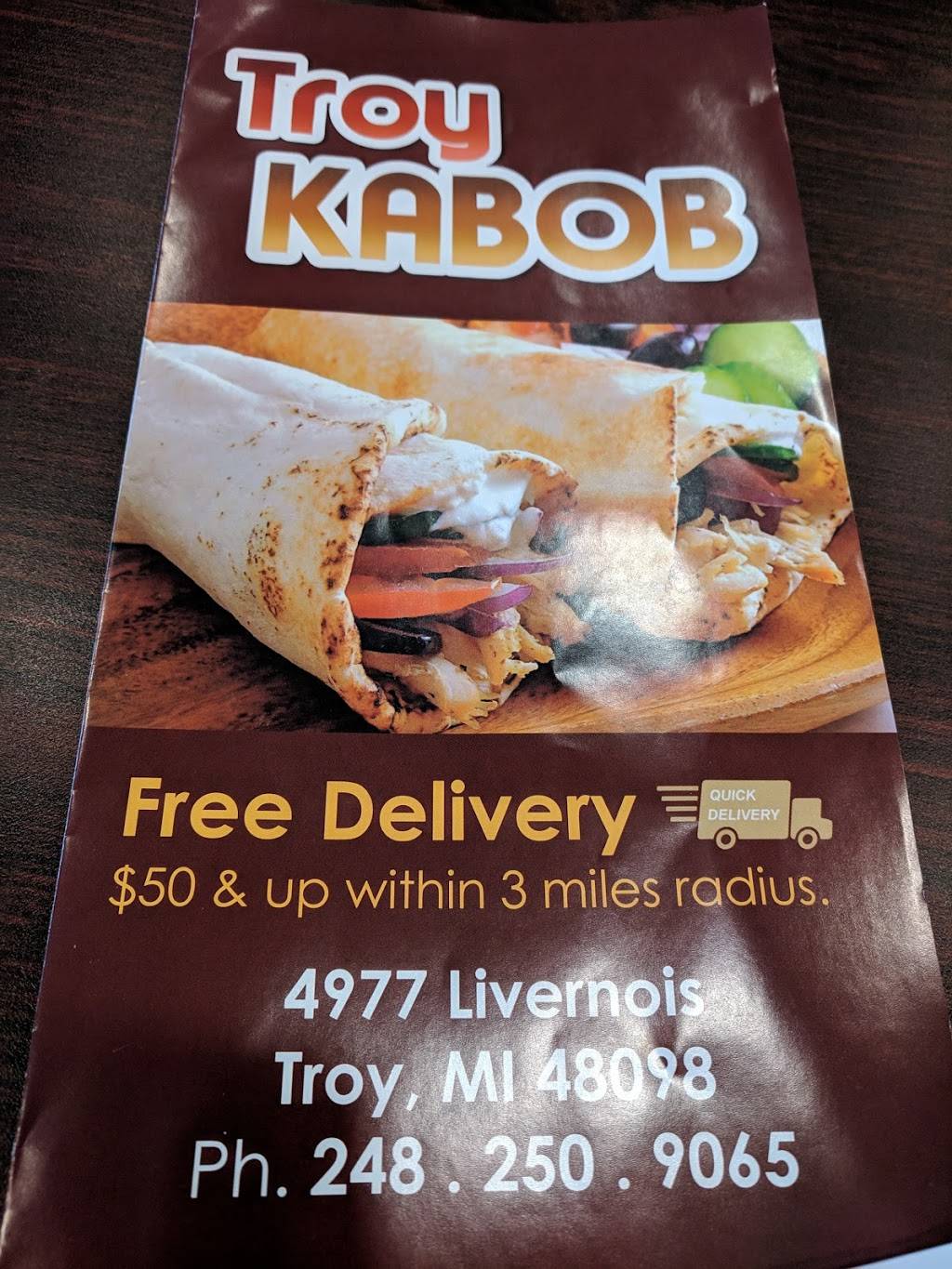 Troy Kabob | restaurant | 4977 Livernois Rd, Troy, MI 48098, USA | 2482509065 OR +1 248-250-9065
