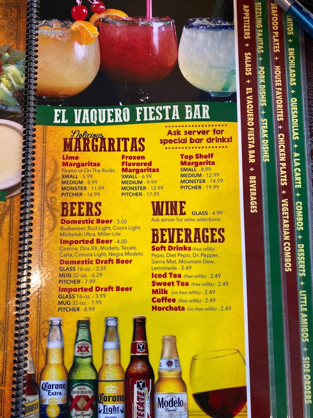 El Vaquero Mexican Restaurant | restaurant | 3113 Smith Valley Rd, Greenwood, IN 46142, USA | 3178830379 OR +1 317-883-0379