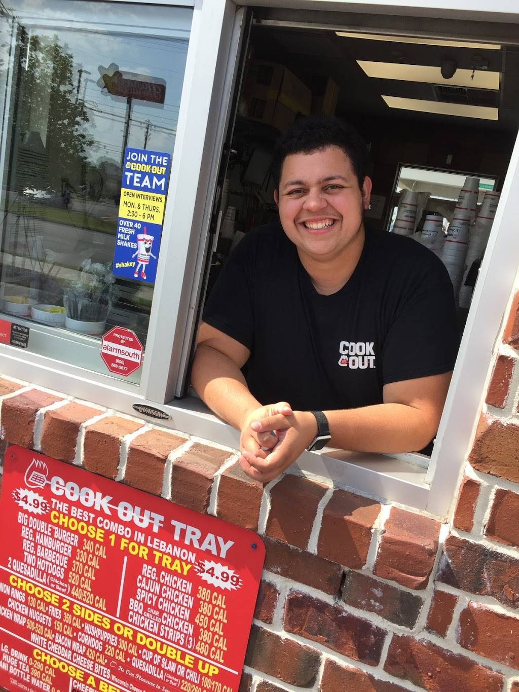 Cook Out | restaurant | 107 Legends Dr, Lebanon, TN 37087, USA | 8665470011 OR +1 866-547-0011