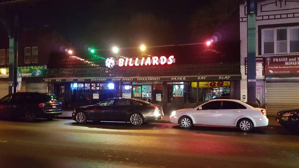 102 Billiards | restaurant | 10214 Jamaica Ave, Jamaica, NY 11418, USA | 7184418340 OR +1 718-441-8340