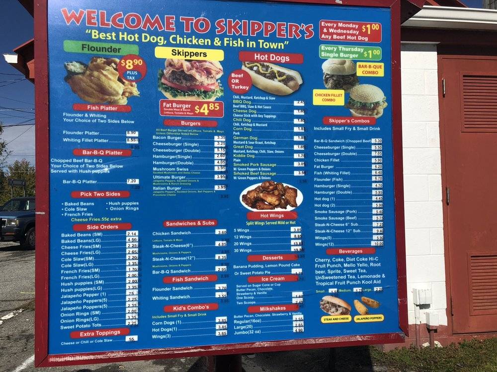 Skippers All Beef Hot Dogs | restaurant | 1940 E Market St, Greensboro, NC 27401, USA | 3362743647 OR +1 336-274-3647