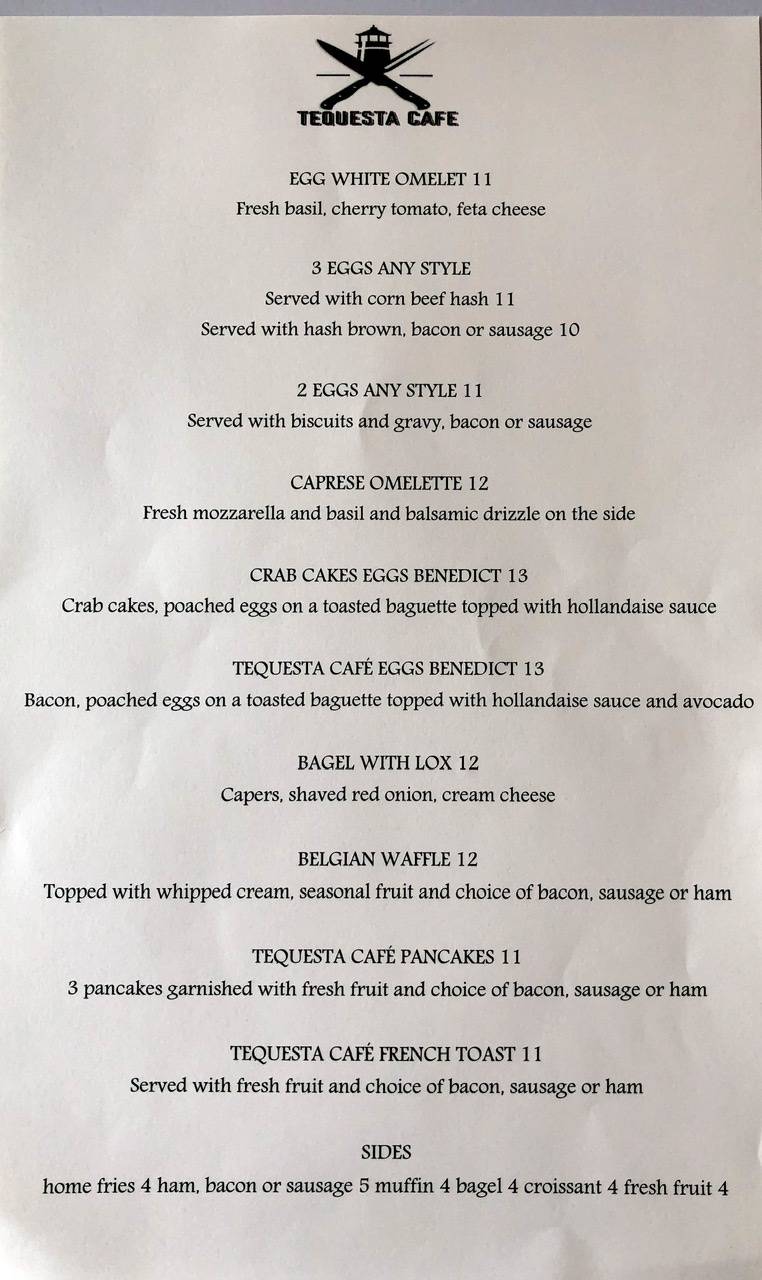 Tequesta Cafe | restaurant | 289 US-1, Tequesta, FL 33469, USA | 5614083798 OR +1 561-408-3798