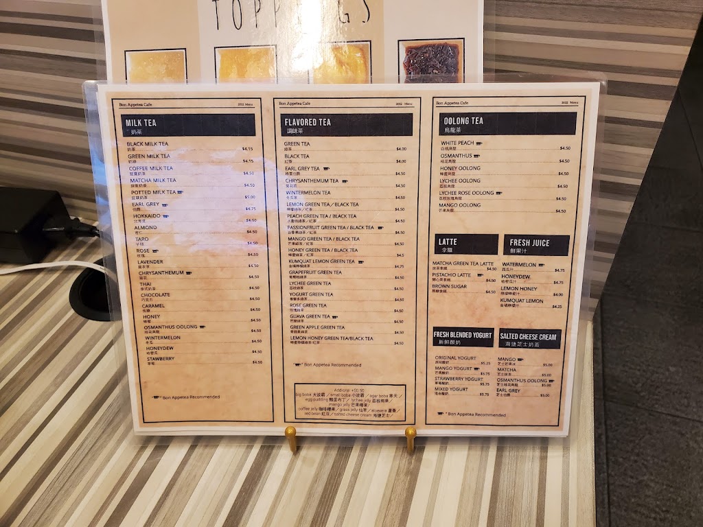 Bon Appetea Cafe - San Gabriel | cafe | 980 E Las Tunas Dr Ste E, San Gabriel, CA 91776, USA | 6262855066 OR +1 626-285-5066