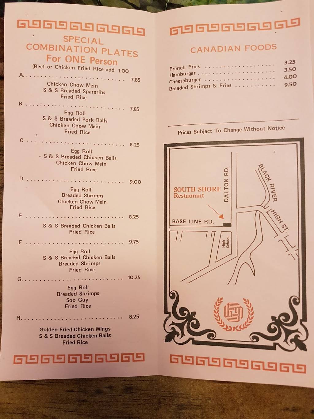 South Shore Restaurant | restaurant | 20810 Dalton Rd, Sutton, ON L0E 1R0, Canada | 9057223762 OR +1 905-722-3762