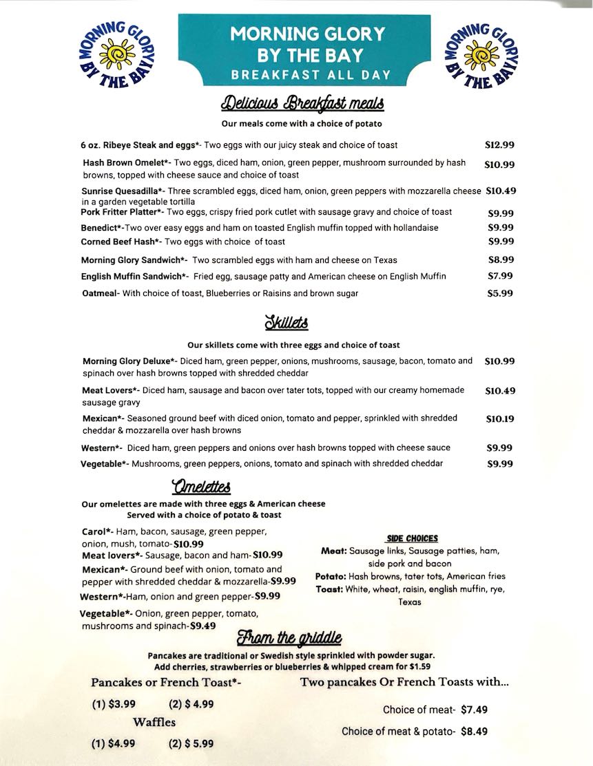 Morning Glory by the Bay | restaurant | 306 S 3rd Ave, Sturgeon Bay, WI 54235, USA | 9208180711 OR +1 920-818-0711