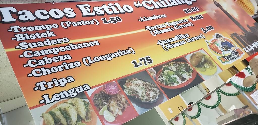 Tacos Chilo estilo chilango | restaurant | 1109 S Walton Walker Blvd, Dallas, TX 75211, USA | 2149898768 OR +1 214-989-8768