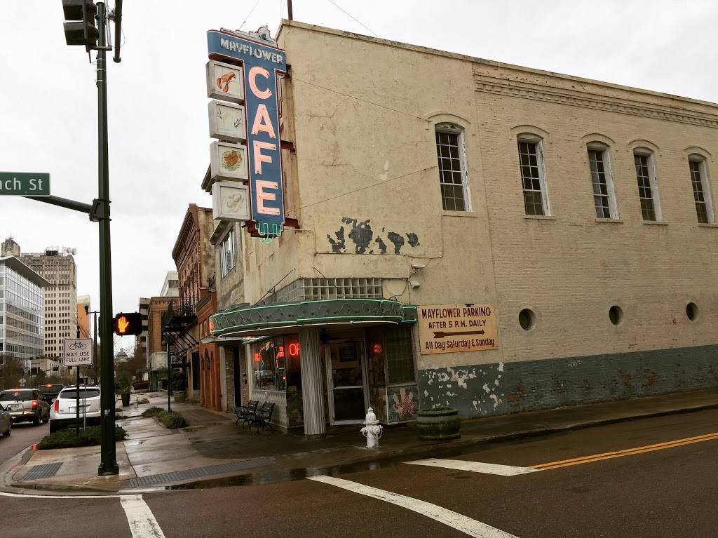 Mayflower Cafe | restaurant | 123 W Capitol St, Jackson, MS 39201, USA | 6013554122 OR +1 601-355-4122