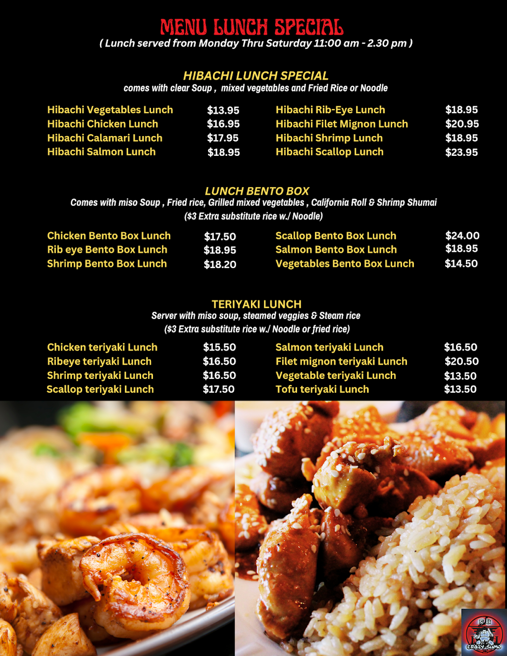 Crazy Sumo 2 | restaurant | 6 Main St, Newport, ME 04953, USA | 2073686180 OR +1 207-368-6180