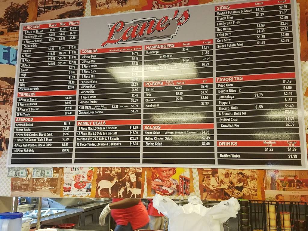 Lanes Chicken & Seafood | restaurant | 711 11th Ave, Franklinton, LA 70438, USA | 9858398937 OR +1 985-839-8937