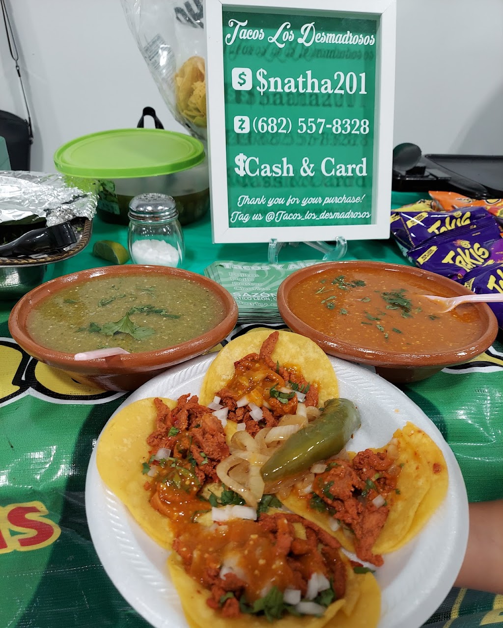 Tacos_los_desmadrosos | restaurant | 3214 River Ridge Blvd, Grand Prairie, TX 75050, USA | 6825578328 OR +1 682-557-8328