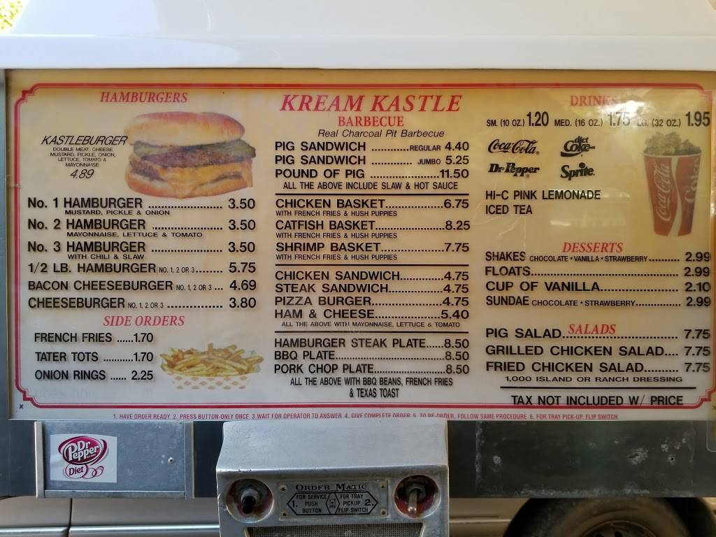 Kream Kastle | restaurant | 112 N Division St, Blytheville, AR 72315, USA | 8707622366 OR +1 870-762-2366