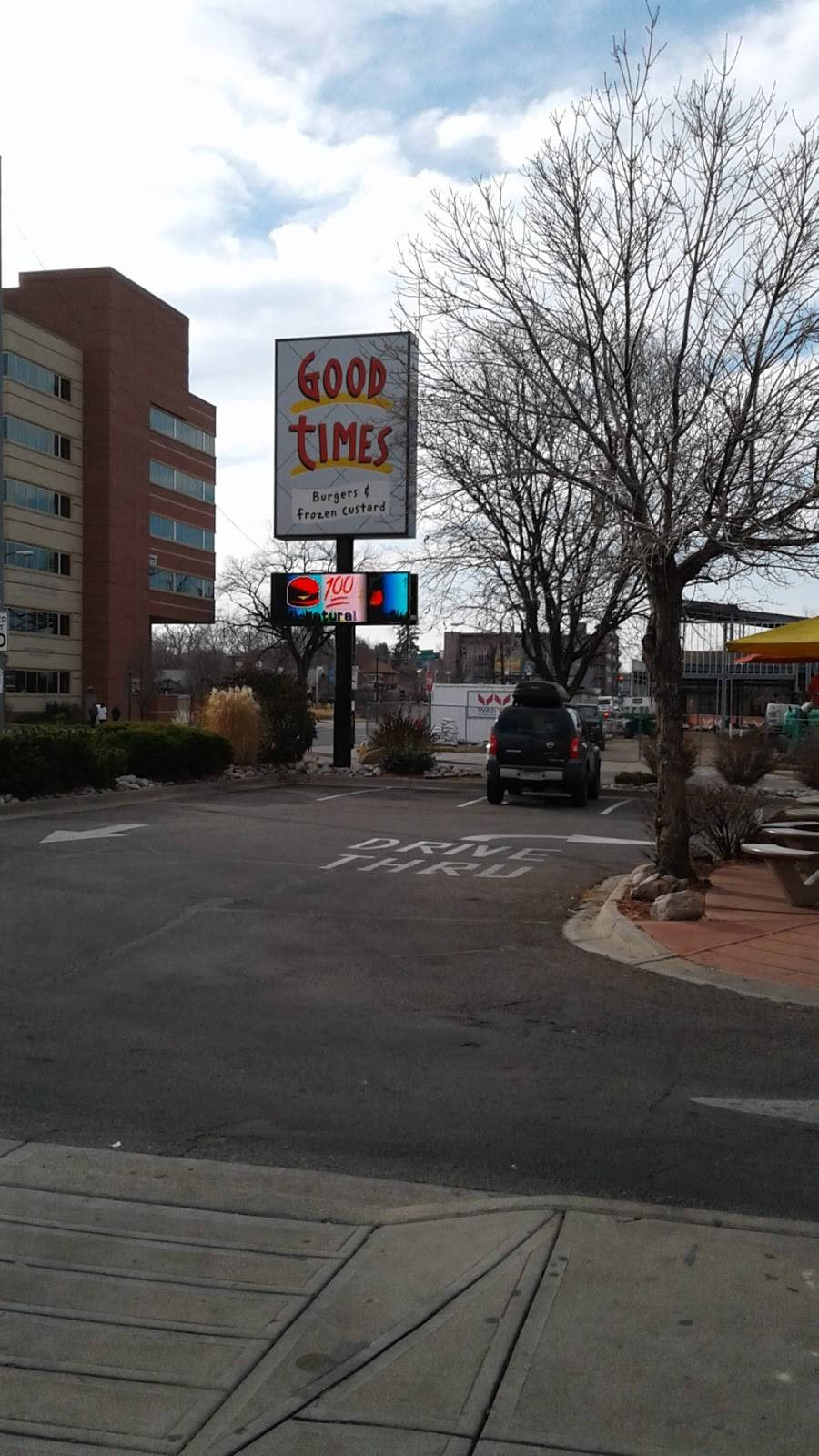 Good Times Burgers & Frozen Custard | restaurant | 3909 E Colfax Ave, Denver, CO 80206, USA | 3033211103 OR +1 303-321-1103