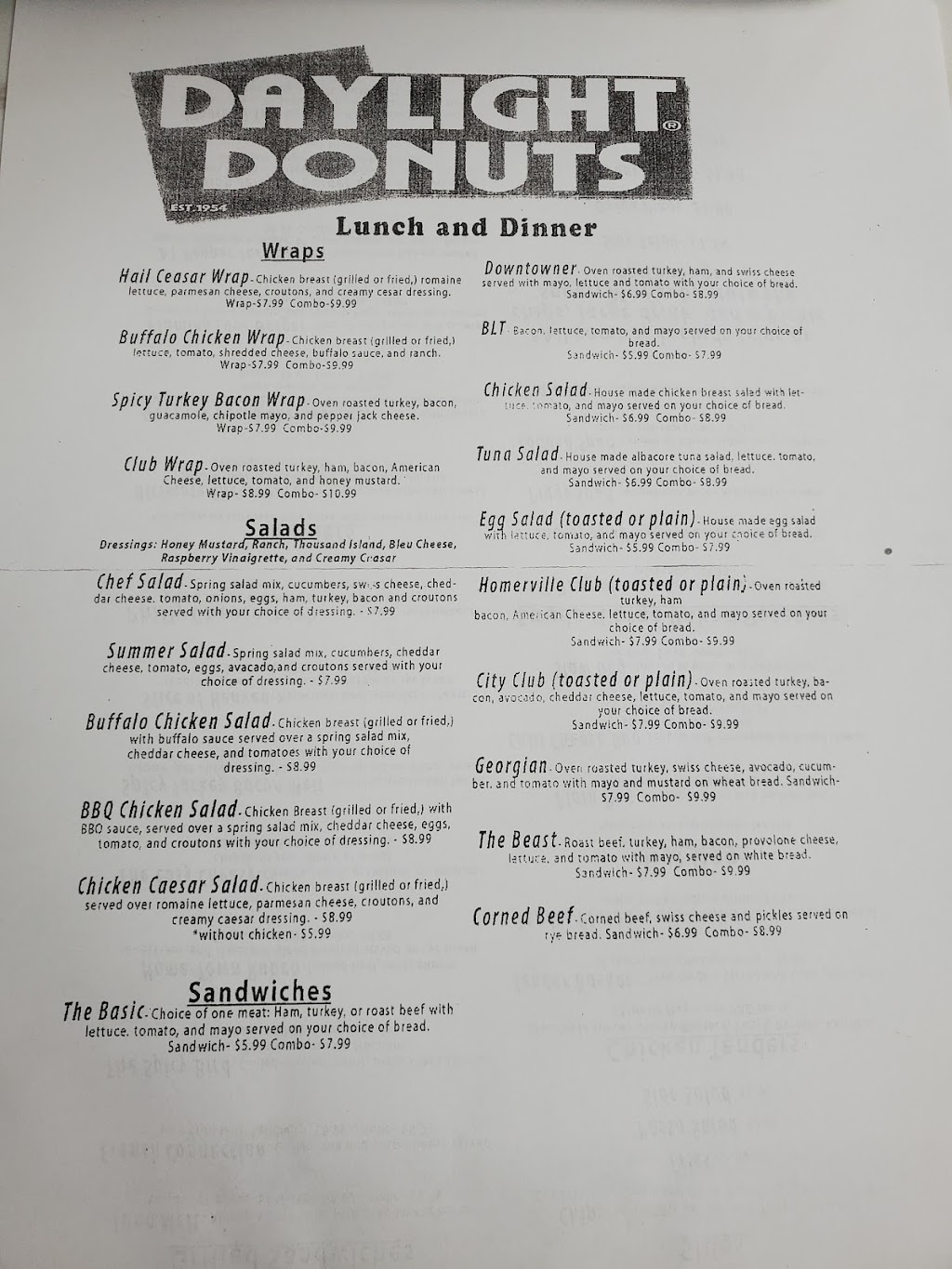 Daylight Donuts | restaurant | 31 E Dame Ave, Homerville, GA 31634, USA | 9124872045 OR +1 912-487-2045