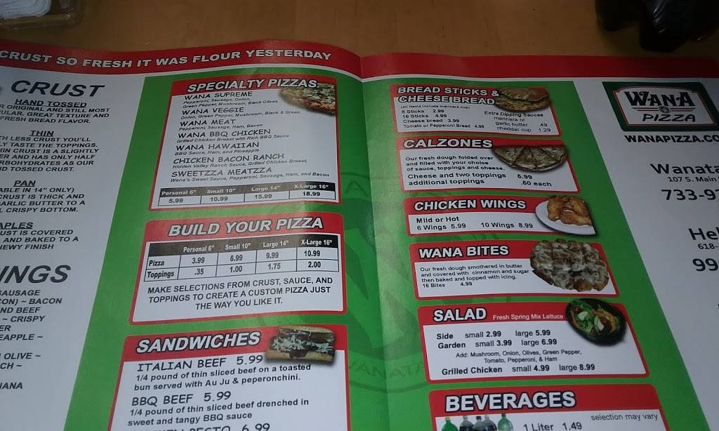 Wana Pizza | restaurant | 713 E Lincolnway, La Porte, IN 46350, USA | 2193249262 OR +1 219-324-9262