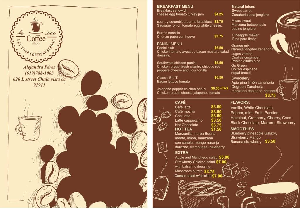 My little coffee shop | restaurant | 626 L St, Chula Vista, CA 91911, USA | 6197881003 OR +1 619-788-1003