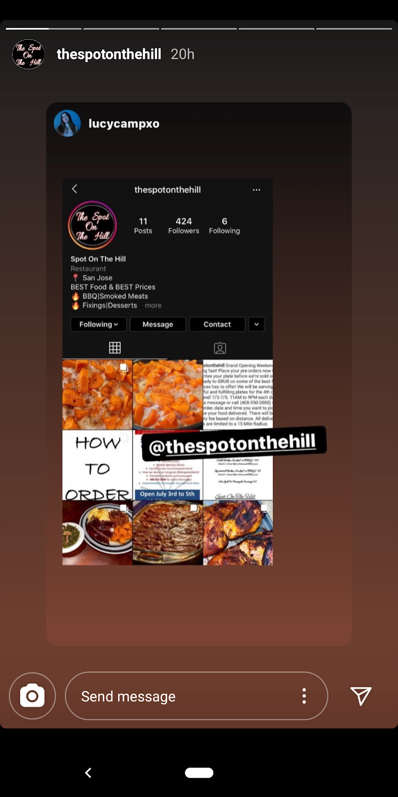 The Spot On The Hill | meal takeaway | 3467 Tully Rd, San Jose, CA 95148, USA | 4085502880 OR +1 408-550-2880