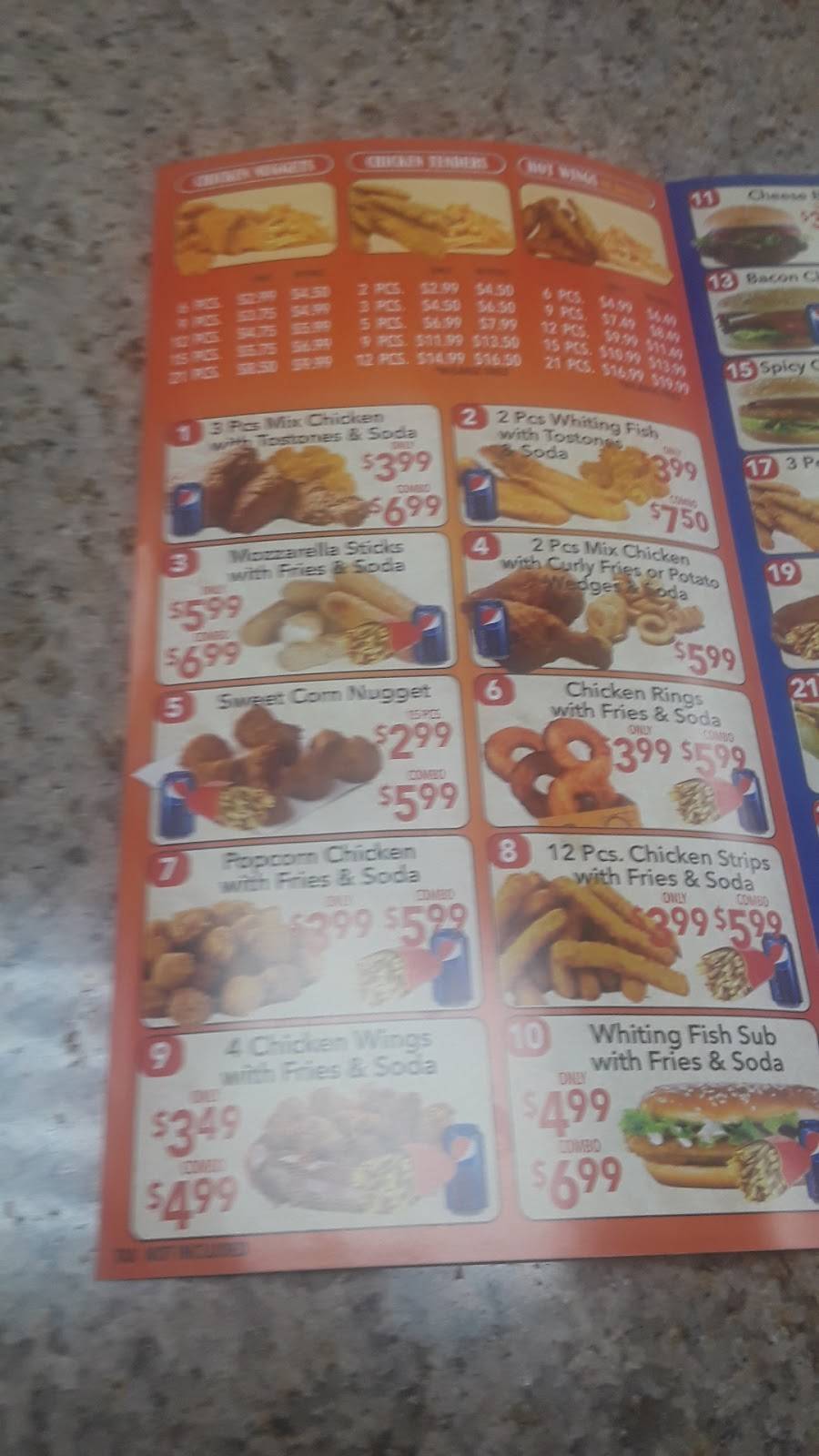 Kennedy fried chicken and pizza | restaurant | 3127 Fulton St, Brooklyn, NY 11208, USA | 7185130174 OR +1 718-513-0174