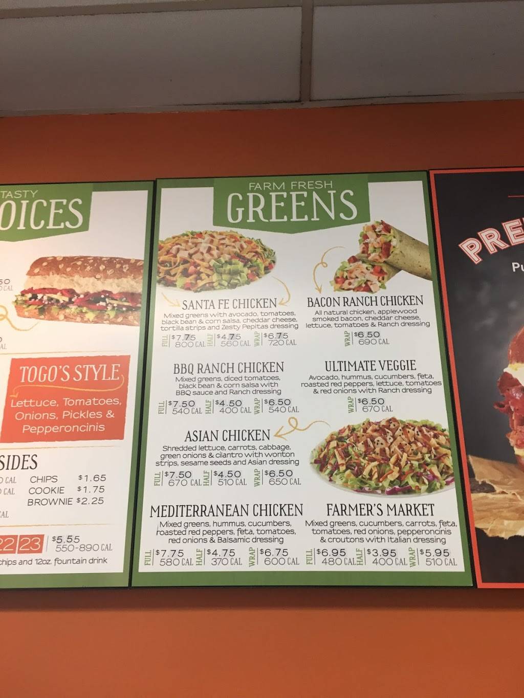 TOGOS Sandwiches | meal takeaway | 5325 Alton Pkwy C, Irvine, CA 92604, USA | 9495527716 OR +1 949-552-7716