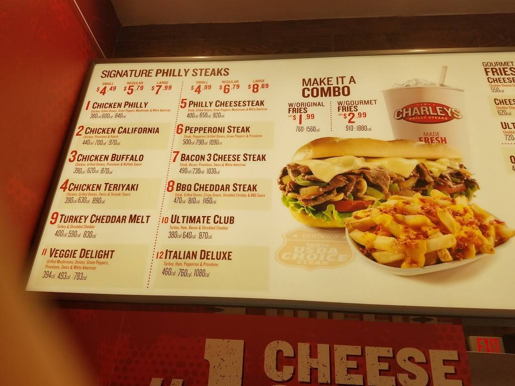 Charley Philly Steak | restaurant | 1 Sunrise Mall, Massapequa, NY 11758, USA | 5167998818 OR +1 516-799-8818